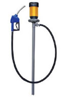 Electric package with dispensing gun with automatic cut-off